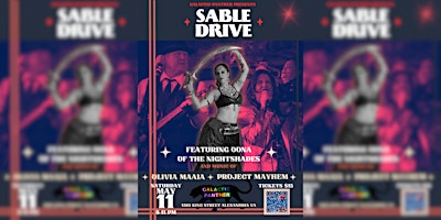 Primaire afbeelding van Sable Drive  + Project Mayhem + Olivia Maaia Live Music @ Galactic Panther