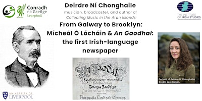 Imagem principal do evento From Galway to Brooklyn: Mícheál Ó Lócháin and An Gaodhal