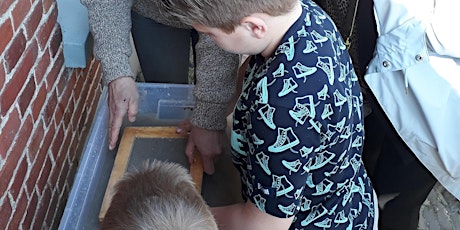 Kinderactiviteit ‘Papier scheppen’ bij Watermolen Frans