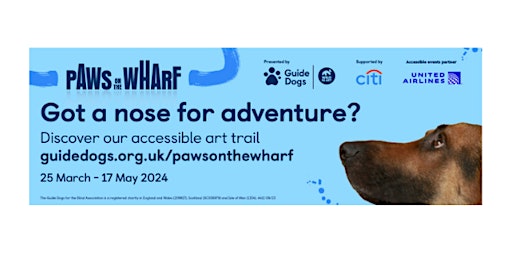 Imagen principal de Guide Dogs Paws on the Wharf  Art Trail - Sighted Guiding and Sensory Tours