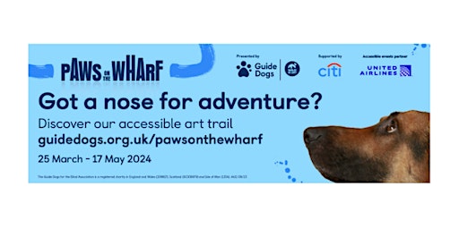 Imagen principal de Guide Dogs Paws on the Wharf  Art Trail - Sighted Guiding and Sensory Tours