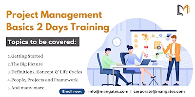 Imagen principal de Project Management Basics 2 Days Training in Austin, TX on Apr 29th, 2024