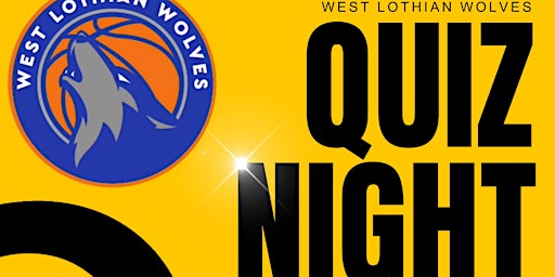 Immagine principale di West Lothian Wolves Quiz Night Fundraiser 