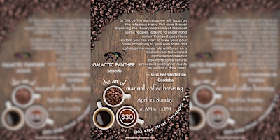 Imagem principal do evento The Art of Manual Coffee Brewing