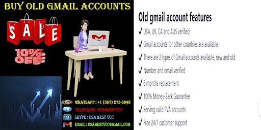 Imagem principal do evento By 5 Best website to Buy old Gmail Accounts in This New Year