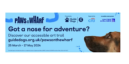Guide Dogs Paws on the Wharf  Art Trail - Sighted Guiding and Sensory Tours  primärbild