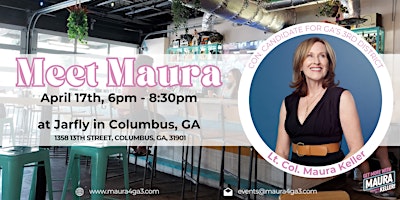 Meet Maura Keller at Jarfly in Columbus, GA  - District 3 Congressional Candidate primary image