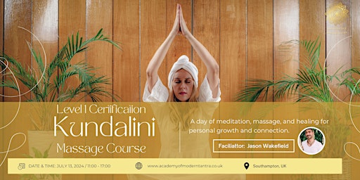 Primaire afbeelding van Level 1 Certification: Kundalini Massage Course