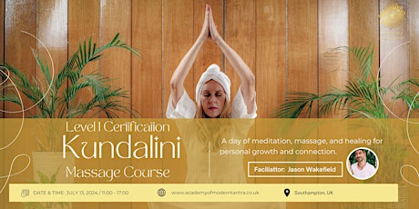 Level 1 Certification: Kundalini Massage Course