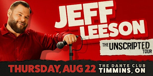 Imagem principal do evento Jeff Leeson - The UNSCRIPTED Tour