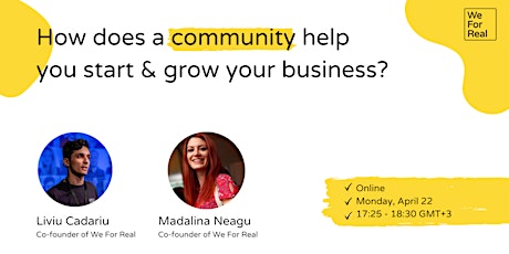 How does a community help you start & grow your business?