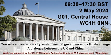 Imagem principal do evento Towards a low-carbon city: environmental governance on climate change