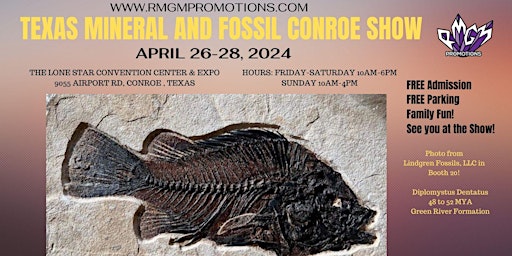 Imagem principal do evento The RMGM Texas Mineral & Fossil Conroe Show
