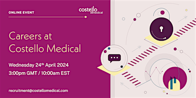 Careers at Costello Medical – Medical Communications primary image