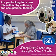 Career Showcase and Recruitment Open Day - Occupational Therapists and Physiotherapists