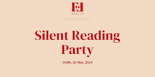 Imagem principal do evento Silent Reading Party 2.0