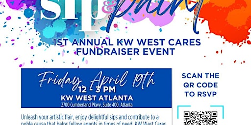 Primaire afbeelding van KW WEST CARES PRESENTS SIP ~N~ PAINT