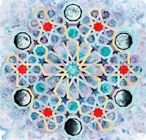 Imagem principal de Islamic Inspired Geometric Watercolour Art Workshop with Maaida Noor