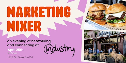 Image principale de Marketing Mixer: Casual Networking and Good Eats