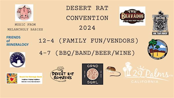 Desert Rat Convention 2024 - Twentynine Palms Historical Society
