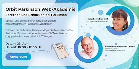 Orbit Parkinson Web-Akademie: Sprechen und Schlucken bei Parkinson