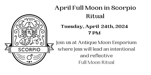 Immagine principale di April Full Moon in Scorpio Ritual 