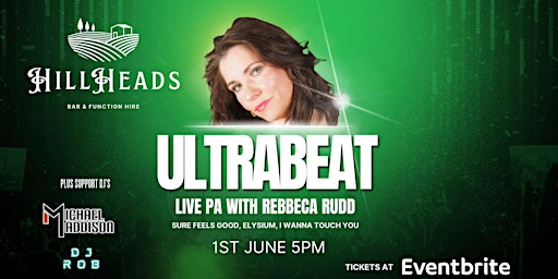 Primaire afbeelding van Ultrabeat live pa with Rebbeca Rudd