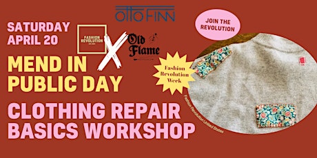 Clothing Repair Workshop with Otto Finn + Old Flame Mending primary image