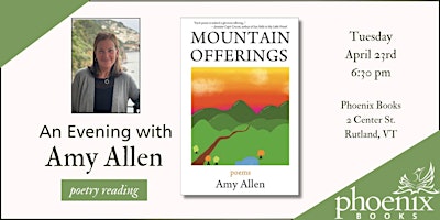 Primaire afbeelding van An Evening of Poetry with Amy Allen: Mountain Offerings