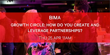 Imagem principal do evento BIMA Growth Circles | How Do You Create and Leverage Partnerships?