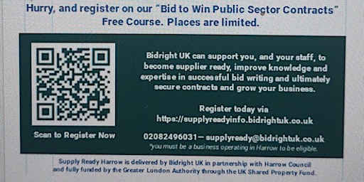 Immagine principale di Bid to Win Public Sector Contracts Free Training - Supply Ready Harrow 