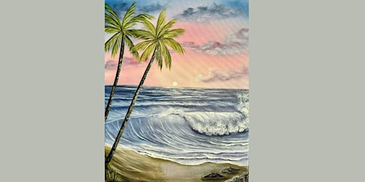 Imagem principal do evento Tropical Seascape Oil Painting Class Ages 12+