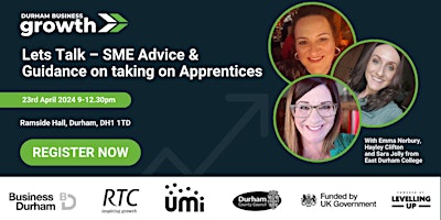 Imagem principal do evento Lets Talk – SME Advice & Guidance on taking on Apprentices
