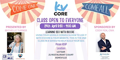 Imagem principal do evento Learning SEO With KVCore