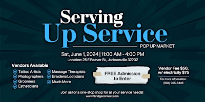 Immagine principale di Serving Up Service Pop Up Market 