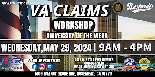 VA CLAIMS- University of the West primary image
