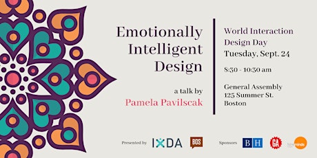 IxDA Boston & Creative Mornings Boston  | Emotionally Intelligent Design primary image