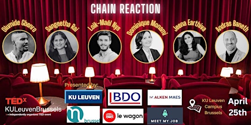 Imagem principal de Chain Reaction | TEDxKULeuvenBrussels