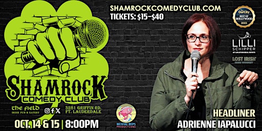 Imagem principal do evento Shamrock Comedy Club w/ Adrienne Iapalucci