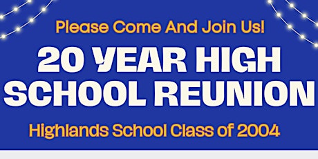 20 Year High School Reunion