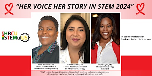 Immagine principale di Her Voice Her Story in STEM 2024 