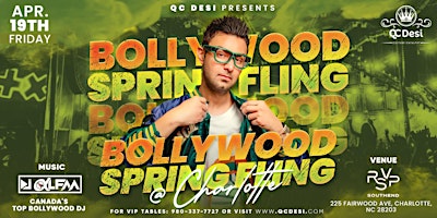 Charlotte's Bollywood Spring Fling by DJ ALFAA primary image