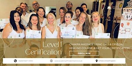 Level 1 Certification: Chakra Massage using Oils & Crystal Healing Course