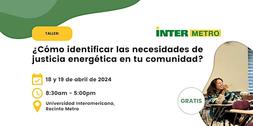 Imagem principal do evento Cómo identificar las necesidades de justicia energética - Hub Metro