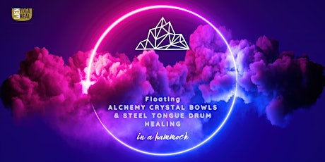 Floating ALCHEMY CRYSTAL BOWLS & STEEL TONGUE DRUM HEALING in a hammock