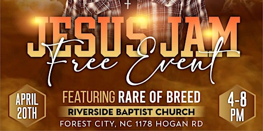 Imagem principal do evento Rare of Breed LIVE at Riverside Baptist Church (Forest City, NC) FREE SHOW