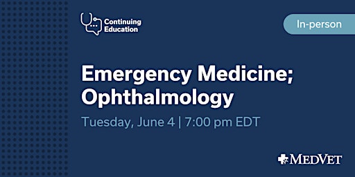 MedVet Cincinnati Emergency  Medicine and Ophthalmology CE  primärbild