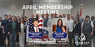 Immagine principale di Broward Young Republicans - April Membership Meeting 