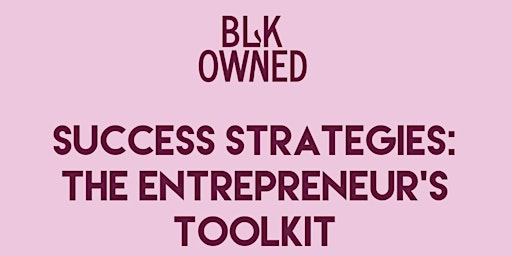 Primaire afbeelding van Success Strategies: The Entrepreneur's Tool Kit