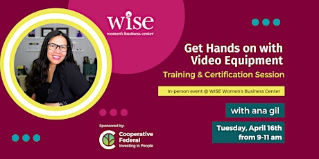 Get Hands-On with Video Equipment: Training & Certification Session